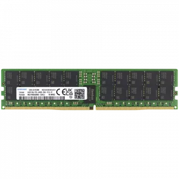 Samsung - DDR5 - Module - 64GB - DIMM 288-PIN - 4800 MHz / PC5-38400 - CL40 registered - ECC (M321R8GA0BB0-CQK)