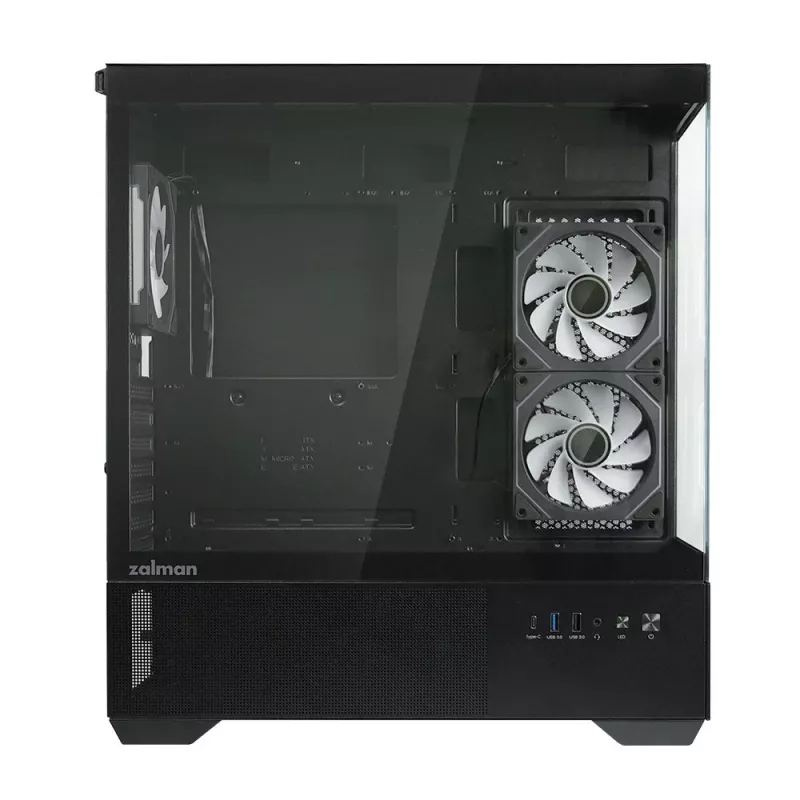 PC-behuizing CHRONIX V2 mid tower ARGB ventilator x3 zwart