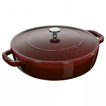 Diepe stoofpan met deksel Staub - 28 cm Grenadyna