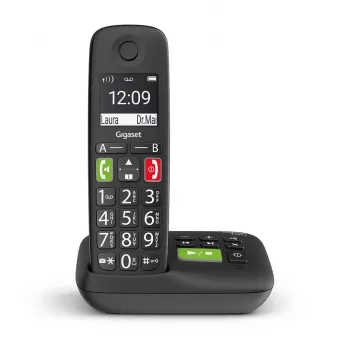 Gigaset E290A Analoog-/DECT-telefoon met nummerherkenning Zwart