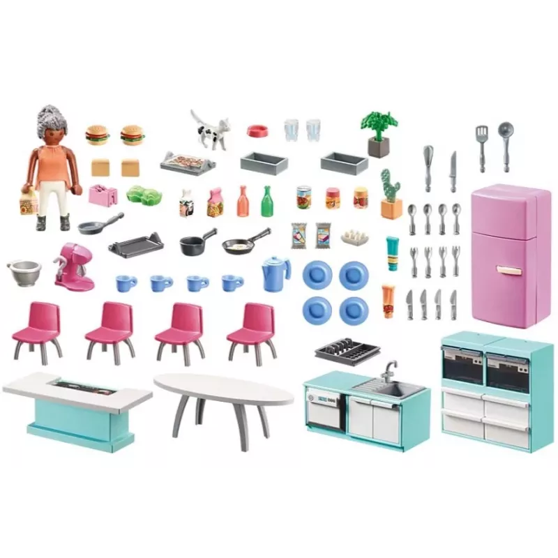 Keuken Playmobil My Life Kitchen 71608 veelkleurig kunststof 4-10 jaar
