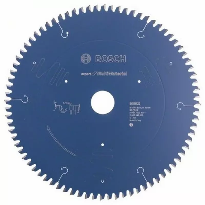 Bosch 2608642528 Expert for Multi Material cirkelzaagblad, 254 mm, asgat 30 mm, 2,4 mm, 80 tanden