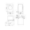 Voorlader wasmachine Smeg WNP96SLAAIN 9 kg, 1600 t/min, A-klasse, 600×580×840 mm, wit