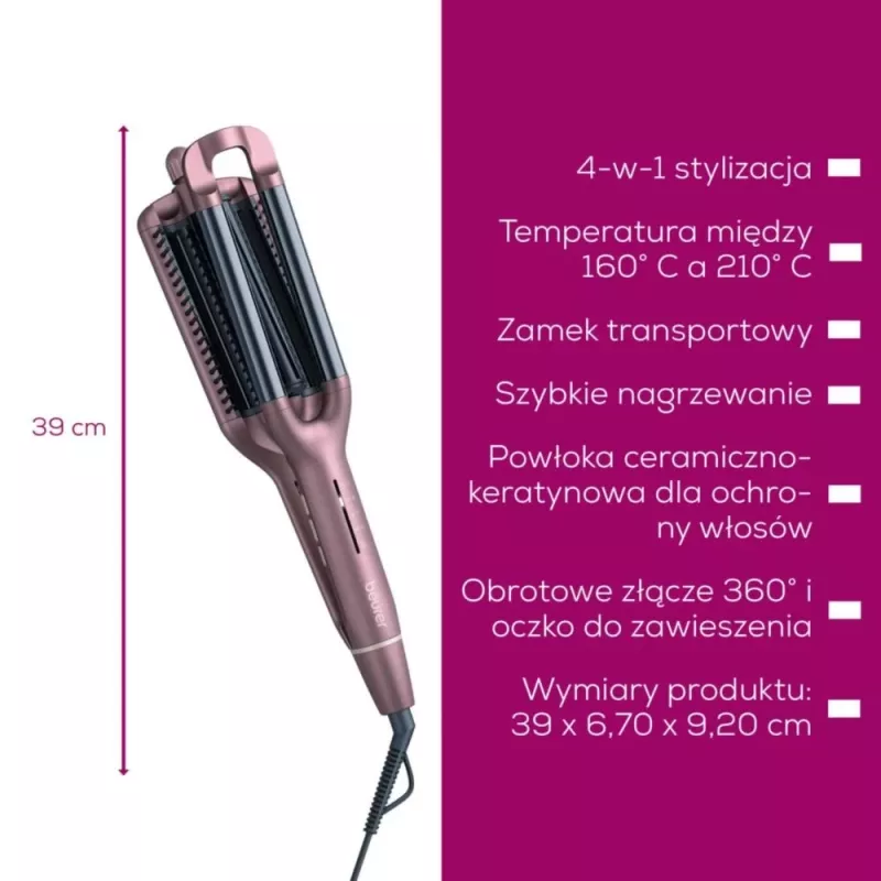 Haarstyler Beurer HT65 2-in-1 krul- en stijltool, model HT65