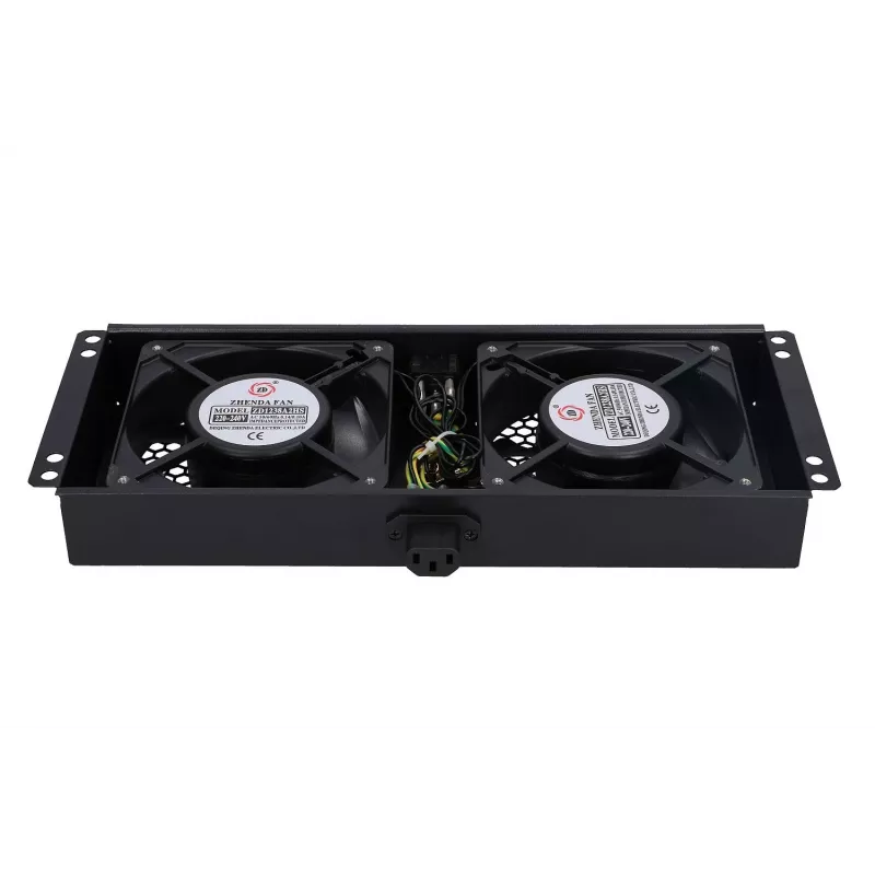 Koelventilator Extralink EX.8673 4-weg ventilatorunit voor staande kasten 2 m kabel EU-stekker
