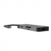 USB Type-C-hub Green Cell HUBGC01 — 7 aansluitingen: 3×USB-A 3.2 Gen 1, 1×USB-C 3.2 Gen 1, HDMI, microSD+SD-kaartlezer — zilver