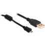 USB-kabel DeLOCK USB 2.0 A naar USB-Micro-B 3m zwart