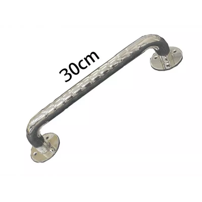 Geribbelde RVS handgreep voor de badkamer 30 cm
