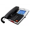 Maxcom telefoon met snoer voor op het bureau, zwart