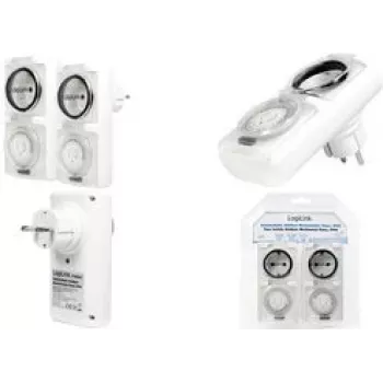 LogiLink ET0006A Timer, wit, verpakking van 2