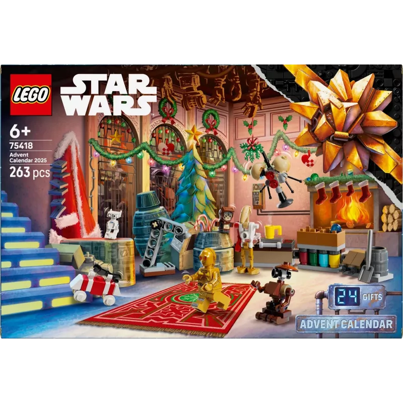 LEGO Star Wars adventskalender 2025 — set 75418, seizoensgebonden bouwbare minifiguren en modellen