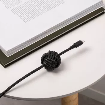 USB-C-naar-Lightning-kabel Native Union Night kabel 3 m – zwart/grijs, 3 m lengte