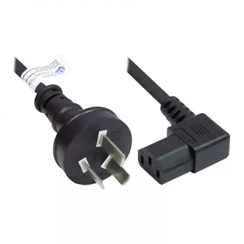 Alcasa P8031-S018 stroomkabel zwart 1,8 m netstekker type I C13-koppeling (P8031-S018)