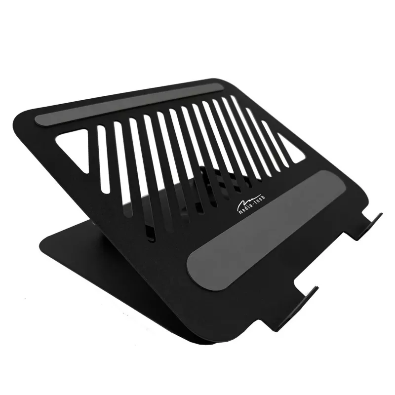 Laptopstandaard MEDIA-TECH MT2662 – in hoogte verstelbaar, opvouwbaar aluminium voor 10–17 inch laptops
