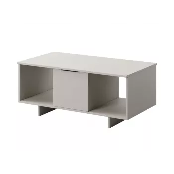 Salontafel cama meble ALMA 100×55×55 cm, rechthoekig beige tafelblad, kasjmier afwerking