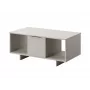 Salontafel cama meble ALMA 100×55×55 cm, rechthoekig beige tafelblad, kasjmier afwerking