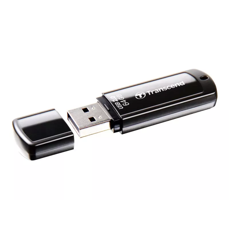 USB-flashdrive Transcend JetFlash 350 64GB, USB 2.0, zwart