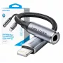 Audio-adapter Vention Lightning naar 3,5 mm BMBHA, Lightning naar 3,5 mm bedrade adapter met 0,1 m kabel, grijs