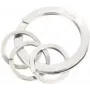 Sleutelring TROIKA NAIL GUARD Zilver RVS 6 mm hoogte 3,5 cm diameter
