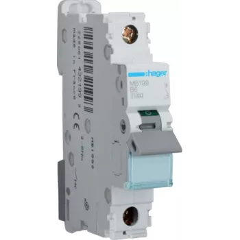 Hager MB199 B-type 1P 1-module installatieautomaat (MB199)