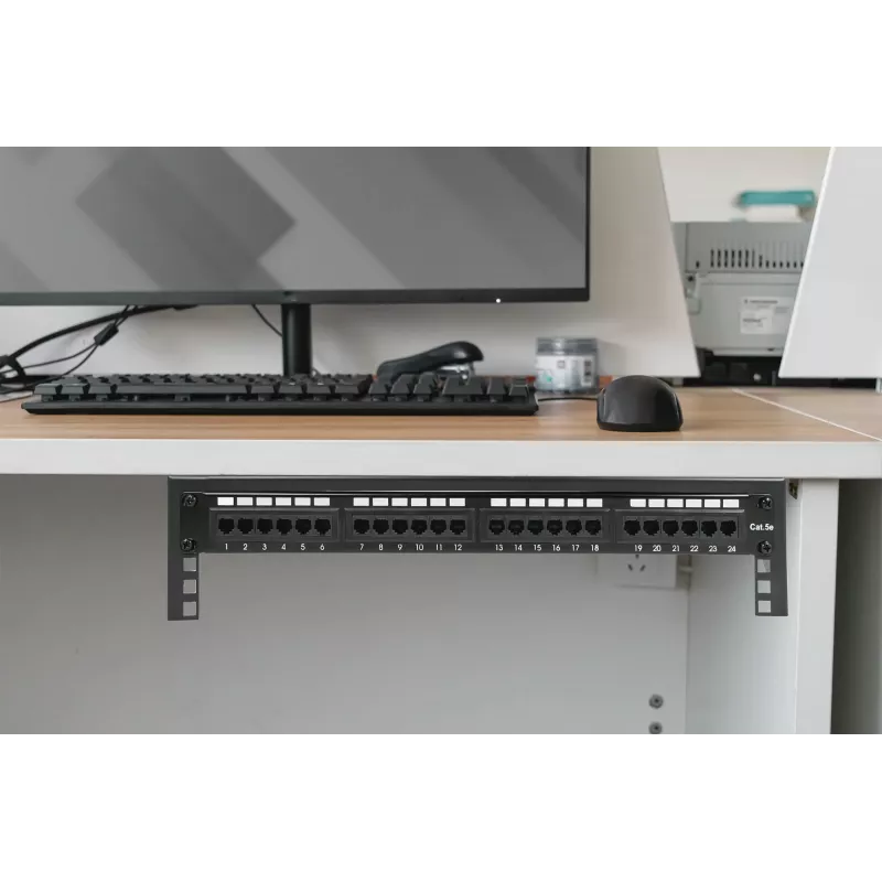 Digitus 19 inch apparaat-wandmontagebeugel 2U zwart