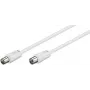 Microconnect COAX050W coaxkabel 5 m wit