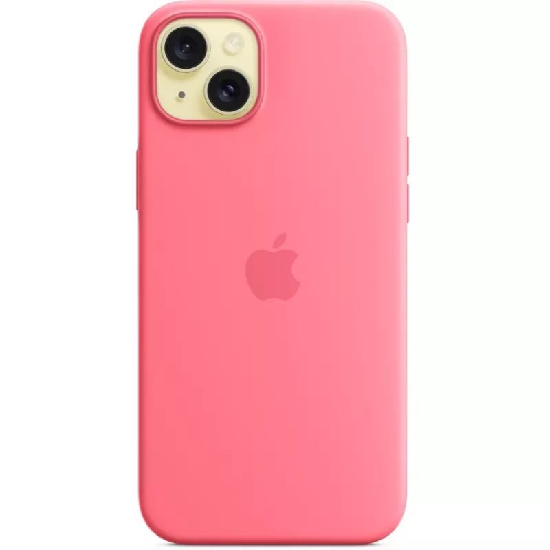Apple MWNE3ZM/A iPhone 15 Plus siliconen hoesje met MagSafe, roze