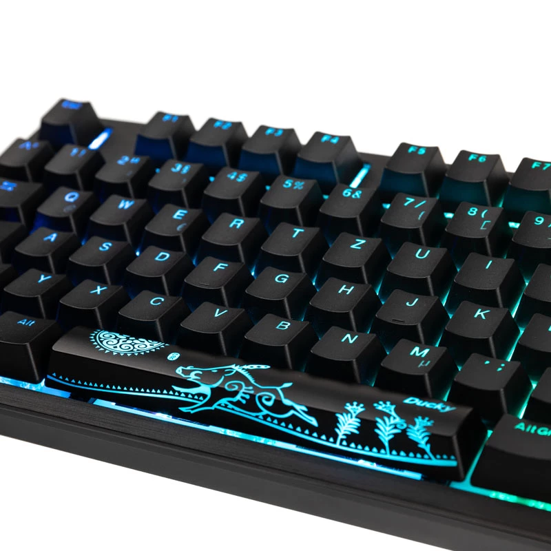 Ducky Shine 7 toetsenbord gaming USB Duits zwart