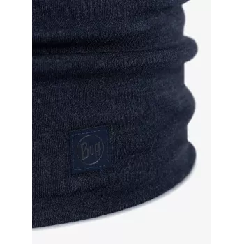 Halswarmer Buff merinowol naadloos indigo voor volwassenen — model 113018.785.10.00