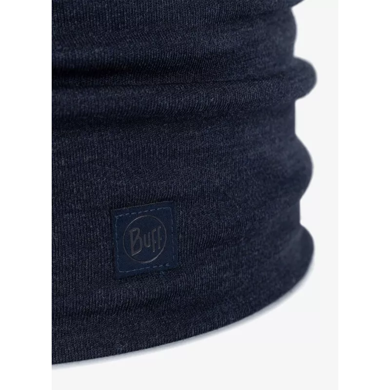 Halswarmer Buff merinowol naadloos indigo voor volwassenen — model 113018.785.10.00