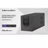 Qoltec Monolith 53775 Line-Interactive UPS, 1200 VA (1,2 kVA) / 720 W, AVR, 4 AC-stopcontacten, zwart