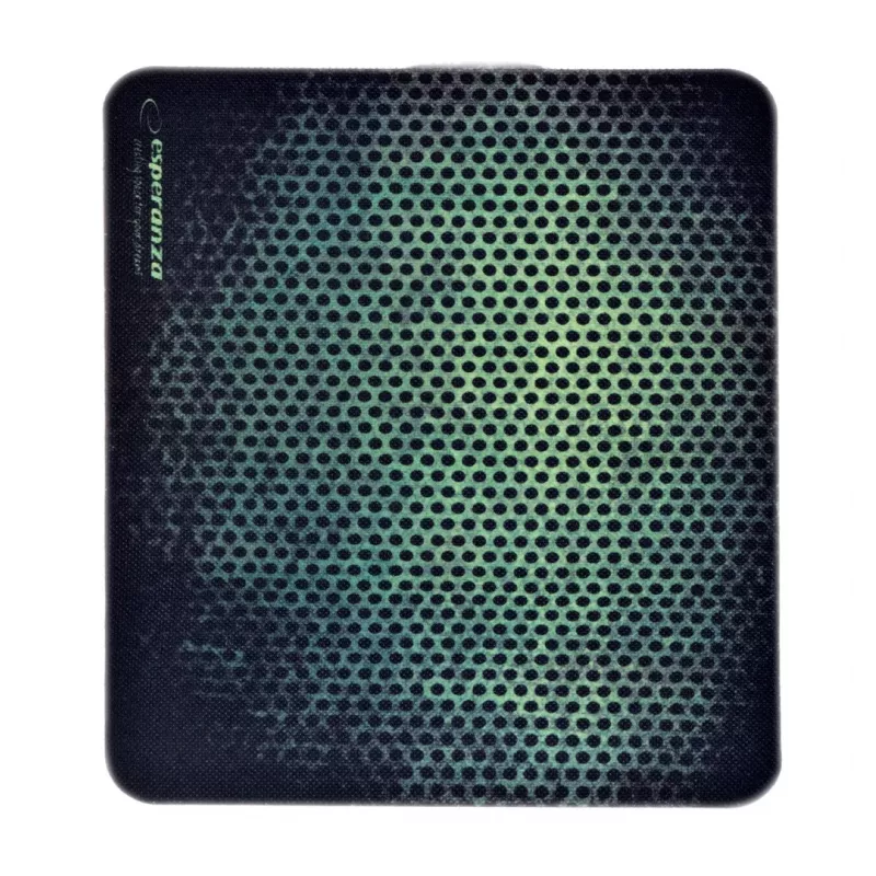 Muispad ESPERANZA EGP102G — gamingrubberen mat 300×240 mm, 3 mm, groen/zwart, antislip
