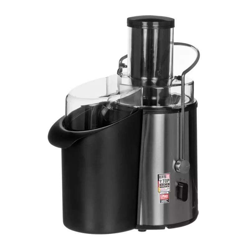 Sapcentrifuge CLATRONIC AE 3532 1000 W, roestvrijstalen behuizing, 2 L pulpcontainer, 2 snelheden, druppelstop