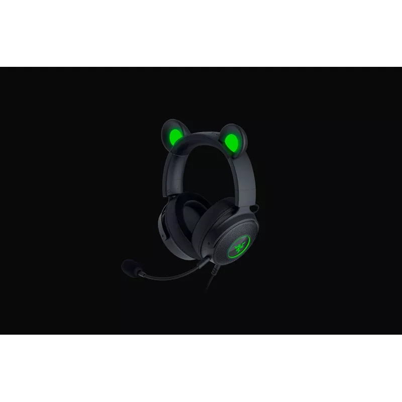 Razer Kraken V2 Pro Kitty Edition – bedrade over-ear gaming-headset, zwart