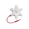 Belkin F8Z274BT - groen - wit - 1x 3,5mm - 5x 3,5mm - male - female