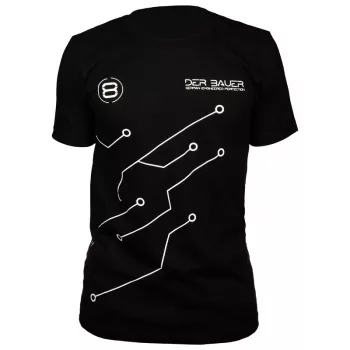 T-shirt der8auer PCB-design, maat M — der8auer merkbekleding