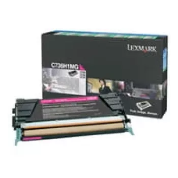 Lexmark - tonercartridge - hoge capaciteit - 1 x magenta - 10000 pagina's - LRP / LCCP (0C736H1MG)