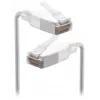 Netwerk-patchkabel UBIQUITI UACC-Cable-Patch-EL-C6A 0,15 m Cat6a RJ-45 doorschijnend wit