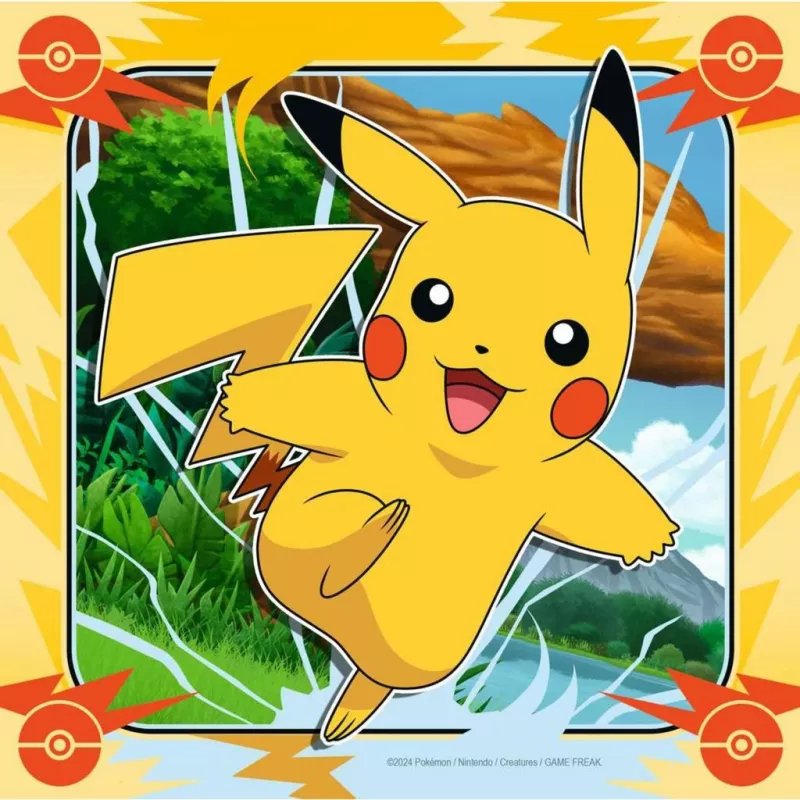 Puzzel Ravensburger Pikachu, Charizard en Eevee — 147 stukjes, vanaf 5 jaar, 210 × ? mm