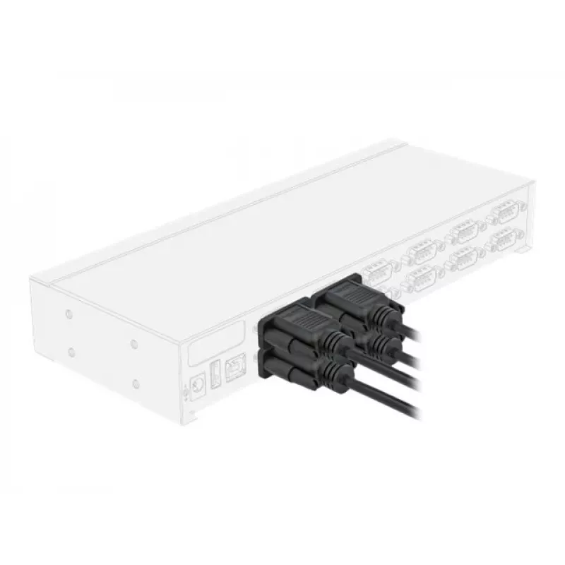 Seriële kabel DeLOCK 86605 zwart 2m RS-232 Sub-D9