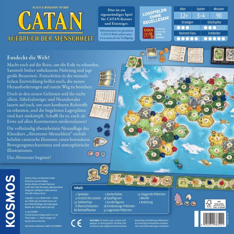CATAN - Opkomst van de mensheid, bordspel