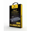 Gembird A-CM-COMBO7-01 notebook-dock/poortreplicator USB 3.2 Gen 1 (3.1 Gen 1) Type-A grijs