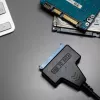 Akyga AK-CA-86 SATA naar USB-A 3.0 adapterkabel voor 2,5-inch drives, 0,3 m, zwart
