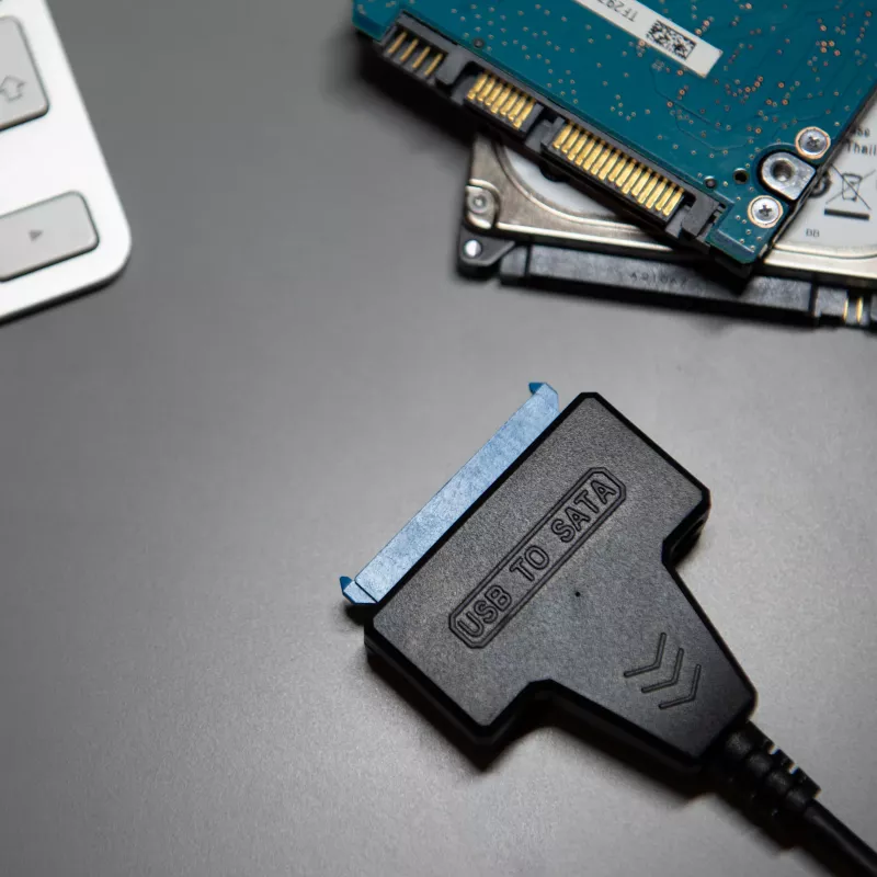 Akyga AK-CA-86 SATA naar USB-A 3.0 adapterkabel voor 2,5-inch drives, 0,3 m, zwart