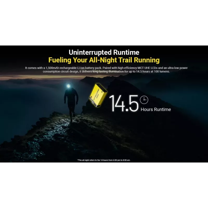 Nitecore UT27 MCT zwart, geel hoofdlamp-LED