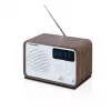 Draagbare radio met Bluetooth en USB BLAUPUNKT PP7BT, kleur: bruin hout/wit