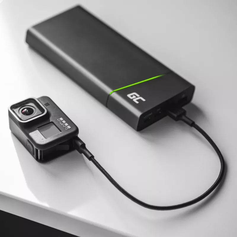 USB-kabel Green Cell KABGC19 USB 2.0 2m USB-A USB-C zwart