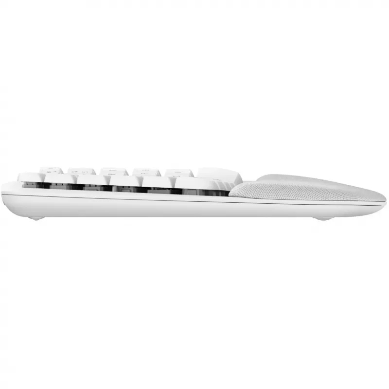 Logitech Ergo Series Wave Keys voor Mac - toetsenbord - draadloos - Bluetooth LE - AZERTY - Frans - gebroken wit (920-012406)