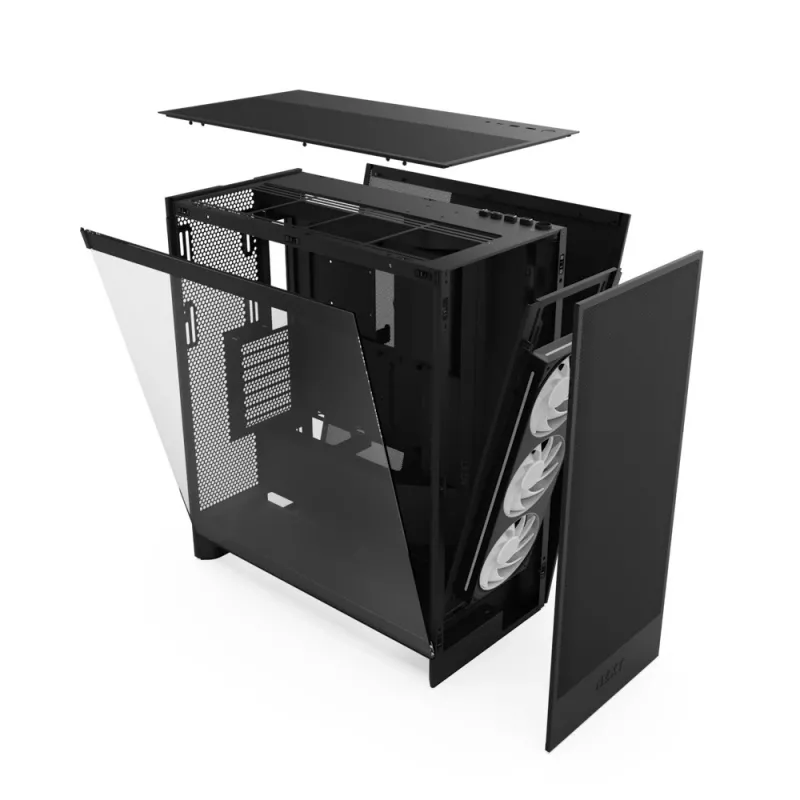NZXT H7 Flow RGB midi tower zwart