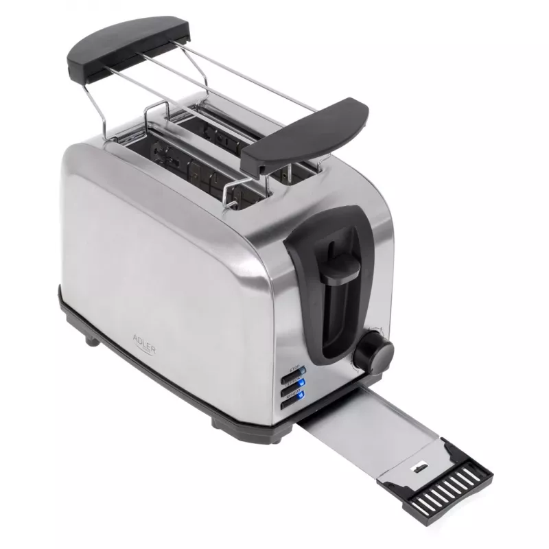 Broodrooster Adler AD 3222 2 sneetjes 1000 W zilver